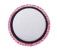 BESTOMZ Supporto Telefono Auto Magnetico Ventosa a Strass Rosa, Stabile su Strade Sconnesse, Angolo di Visione Ottimale, Materiale Metallo Magnetico per Uso in Auto