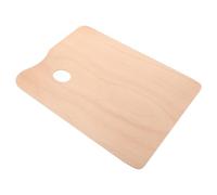 BESTOMZ Tavolozza per Dipingere in Legno Marrone per Pittura, Facile Presa | Adatta a Pigmenti per Acquerello e Olio, Salvaspazio, Accessorio Pratico per Artisti e Principianti