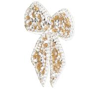 BESTOMZ Toppe Termoadesive a Forma di Fiocco Resina e Colla a Caldo Giallo 6cm per Riparare Buchi e Decorare Zaini e Cappelli Pietre Brillanti