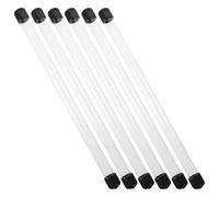 BESTOMZ Tubi Rotondi Trasparenti in Plastica Acrilica con Coperchio, Set da 6 Pezzi 230x12mm, Tubi di Stoccaggio Portatili per Bastoncini di Incenso e Piccoli Oggetti, Contenitori