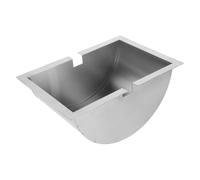 BESTOMZ Vassoio di Trasferimento Denaro in Acciaio Inox a Incasso | Design a Filo, Passaggio Sicuro e Protetto, Finitura Argento, per Sportelli e Operazioni al Banco