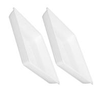 BESTOMZ Vassoio Quadrato per Piante 2 Pezzi in Plastica, Vaschetta Raccogli Acqua per Fioriere da Esterno, per Piante Grasse e Bonsai su Balcone e Terrazza