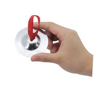 BESTonZON 1 Paio Piccoli Piatti Accessori Per Costumi Da Tartaruga Piatti in Ottone Parte Di Ricambio Del Tamburo Strumenti Per Bambini Rintocchi Delle Dita Opzionale Oro e Argento