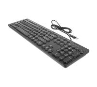 BESTonZON 1 Pc Tastiera silenziosa ultrasottile tastiera funzionante cablata tastiera cablata a tre colori tastiera usb tastiera portatile tastiera elettronica taccuino trucco