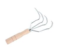 BESTonZON 1 Pezzo Rastrello da Denti con Legno Strumento per Coltivazione Facile e Comfortevole per Smuovere e Arachidi