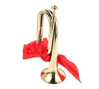 BESTonZON 1 Set Carica Tromba Strumento Musicale a Tromba Corno a Per Bande Musicali Per Studenti Per Principianti in Metallo Per Gruppi i Stoffa Golden