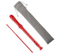 BESTonZON 1 Set clarinetto flauto soprano registratore cassette audio flauto studentesco clarinetti con custodia clarinetti per flanella rosso