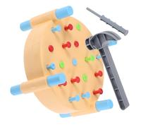 BESTonZON 1 Set di martelli Giocattolo in Legno Montessori: Gioco interattivo di martellamento per Concetti matematici di Base - Giocattolo Creativo di martellamento per l'apprendimento precoce