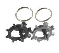 BESTonZON 1 Set Per Riparazione Bici Cacciavite Portatile Con Apribottiglie Strumenti Per Ciclisti in Inossidabile 2