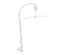 BESTonZON 1 Set Supporto Campanello Per Lettino Staffa Per Campanello Da Letto Supporto Mobile Per Culla Accessori Per Cuccioli Staffa Porta Giocattoli Per Culla Plastica Bianca