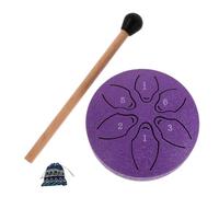 BESTonZON 1 Set Tamburo Della Lingua D'acciaio Mini Tamburo Per La Pioggia Mini a 6 Note Della Pioggia a Percussione a Percussione a 6 Note Acciaio Al Carbonio