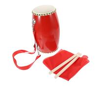 BESTonZON 1 Set Tamburo in Vita Tamburo Di Pelle Bovina Semplice Tamburo in Vita Tamburelli Per Bambini Strumenti Musicali Cinesi Tamburo Cinese a Percussione Batteria in Vita Di Legno