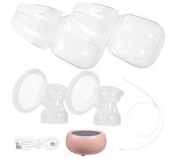 BESTonZON 1 Set tiralatte massaggiante Estrattore latte pompa Estrattore di latte elettrico pompetta estrattore di latte automatico estrattore di latte portatile Gel di silice