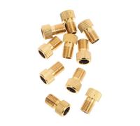 BESTonZON 10 Adattatori Valvole per Bicicletta Rame Placcato Convertitore Valvola Compatibili con Pompa e Compressore Aria Ricambio Gonfiaggio Pneumatici Tubeless
