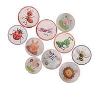 BESTonZON 10 Fogli Adesivi Vasino per Cambia Colore con Urina Sticker per Addestramento Vasino con Animali Cartoon Motivazionali e Riutilizzabili per Potty Training