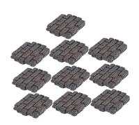 BESTonZON 10 Miniature Bricks Vintage Dollhouse Wall Building Supplies Realistic Tiny Blocks For Diy Architectural Models And Fairy Garden Decoration