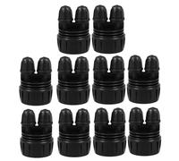 BESTonZON 10 Pezzi Connettore Irrigazione Giardino Adattatore Doppio per Tubo Gocciolante Fitting Nebulizzazione Resistente Facile Installazione su Rubinetto Materiale Opaco Durevole