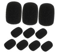 BESTonZON 10 Pezzi Coperture in Schiuma per Microfono a Bavero Antivento, Protezioni Mini Schermi Antivento Compatibili V3 V9s, Accessori per Microfono Auricolare, Riduzione Rumore