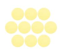 BESTonZON 10 Pezzi Pellicola Colorata per Luci Giallo in Pet Rotonda per Correzione Colore e Nascondere Luce, Filtro Gel Autoadesivo per Illuminazione Casa e Spazi di Lavoro