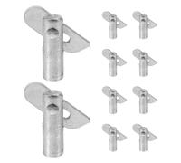 BESTonZON 10 Pezzi Perno di Bloccaggio per Impalcatura in Acciaio Argento, Perno di Supporto per Ripiano Versatile, Previene Lesioni alle Mani, per Riparazioni e Progetti di Costruzione