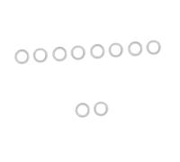 BESTonZON 10 Pezzi Tampone Di Pressione Per Flauto Strumenti Di Riparazione Flauto Registratore Strumento Per Bambini Raccordi In Ottone Pad Per In Ottone Tazza Di Forniture Per