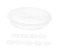 BESTonZON 10 Pezzi Telaio Circolare di Plastica Vassoio di Germinazione Pianta da Giardino Vassoi di Plastica Sottovaso per Piante in Plastica Vassoio per Le Piante Trasparente
