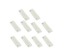 BESTonZON 10 Set accessori per il ritiro lama di guida in metallo lame humbucker lama per chitarra lama del binario di raccolta lama della rotaia Silver