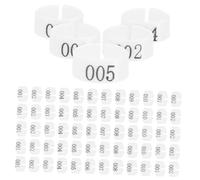 BESTonZON 100 Pezzi Cavigliera di Piccione Identificando Bande Suonano i Piccioni Cosce Numerate di Pollo Buco Formazione Numerato Multiplo Anello di Piccione Piede Pp Bianca