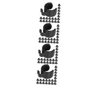 BESTonZON 100 Pz Clip Del Microfono Clip Del Microfono Per Il Supporto Morsetto Del Cavo Di Plastica Morsetto Del Cavo Del Microfono Clip Del Cavo Supporto Del Cavo Cavo Del Microfono