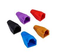 BESTonZON 100pezzi Pz Guaina Protettiva per Cavi di Rete Copertura Plastica per Connettori Ethernet Protezione e Identificabile Misti