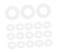 BESTonZON 100pezzi Rondelle Per Tamburo in Plastica Bianca Accessori Per Batterie Professionali Ricambio Resistente Per Snare Drum Ad Alta Trasmissione Sonora Compatibili Con Vari Modelli