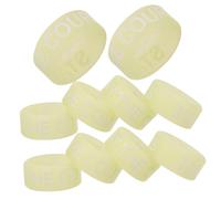 BESTonZON 10pezzi Anelli Antiscivolo Bacchette Batteria in Silicone Luminosi Protector Punta Bacchette Luminose Per Pratica e Performance Soft Grip Multifunzionale Per Batteristi