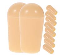 BESTonZON 10pezzi Pz Per Interruttori Chitarra Elettrica Tappi Per Manopole Toggle Leggera Facili Da Installare Colore Giallo Accessori Per Musicisti