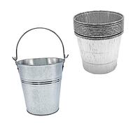 BESTonZON 10pezzi Secchio Raccolta Grasso Barbecue con Foderine USA e Getta Accessori BBQ per Pulizia Facile e Durata Prolungata per Carbonella e Combustibile Solido