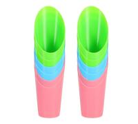 BESTonZON 12 pale da giardino in plastica: paletta per terriccio per bonsai, attrezzo da giardino, secchio, paletta colorata, mini paletta per invasatura per piante, fiori e piante grasse