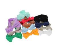 BESTonZON 12 pezzi Fasce Elastiche Neonata e in Nylon e Traspirante con Fiocchi Cerchietti Elastici per Sensibili Accessori Girl per Uso Quotidiano e Speciali