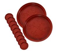 BESTonZON 12 Pezzi Vassoio per Piante da Sottovaso Antiscivolo per Fioriere Resistente e Pratico per Superfici da