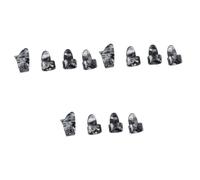 BESTonZON 12 Pz Plettro Per Chitarra Da Dito Plettri Per Chitarra Plettri Con Le Dita Custodie Per Chitarra Acustica Plettro Per Chitarra Pollice Plettri Di Basso Black