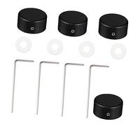 BESTonZON 12 Set Coprichiodo in lega di alluminio cappello kit di strumenti per chitarra pedaliera chitarra pedalboard chitarra basso prolunga elettrica topper interruttore a pedale con vite