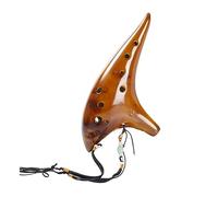 BESTonZON 12fori Ocarina in Ceramica Strumento Musicale Portatile per Principianti e Professionisti Design Ergonomico Aperture Manuali