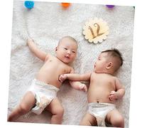 BESTonZON 12pezzi Cards Per Ragazzo Ragazza Di Carte Commemorative Per Mesi Con Design Elegante Pizzo Per Fotografie Di Compleanno e Crescita Del Bebè