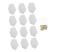 BESTonZON 12pezzi Fonoassorbenti Bianco Per Insonorizzazione e Soffitti Facile Installazione Include Spilli Per Decorazioni e Organizzazione