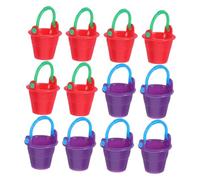 BESTonZON 12pezzi Secchio Giocattolo in Miniatura Mini Barile Secchiello in Plastica Decorazione Per Casa Delle Bambole Da Giardino Accessorio Per Micro Paesaggi Forniture Per Giardino in