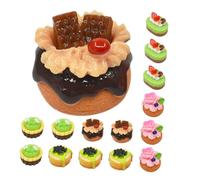 BESTonZON 15 Pezzi Modelli di Torte Finte in Resina Resistenti e Leggere per Decorazione Negozio e Vetrina Design Accattivante e Stile Misto Stili multipli