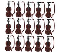 BESTonZON 15 Set mini violino decorazioni scrivania christmas tree decorations strumenti musicali in miniatura mini regali Modelli ornamento oggetti di scena per decorazioni natalizie Natale