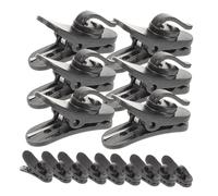 BESTonZON 15pezzi Clip Microfono Piccolo Per Auricolari e Microfoni Clip Leggera e Resistente Con Presa Sicura Per Registrazioni e Presentazioni