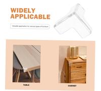 BESTonZON 16 Pezzi Angolari Trasparenti Adesivi Per Mobili Protezione Contro Urti Design Uniforme Facile Installazione Senza Attrezzi Per Tavoli Sedie Armadi e Altri Mobili