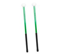 BESTonZON 1paio Bacchette Per Batteria Alluminio Testa Per Esercizi Percussione Strumento Musicale Resistente e Pratico Per Batteristi e Marching Band Verde