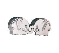 BESTonZON 1paio Scatola Da Collezione Forma Di Elefante Per Prima Ciocca e Dente Del Un Indimenticabile Per Realizzata Di Perfetta Per Occasioni Speciali Come Battesimi e Compleanni