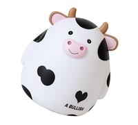 BESTonZON 1pezzi Salvadanaio Cartoon Forma Di Mucca Vinile Potente e Resistente Decorazione Per Stanza Dei e Ufficio Salvadanaio Adorabile Per Risparmiare Monete Per Amici e Famiglia